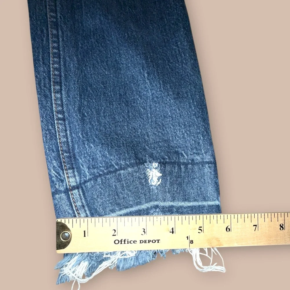 Abercrombie Curve Love High Rise Skinny‎ Jeans Distressed Blue 29/8